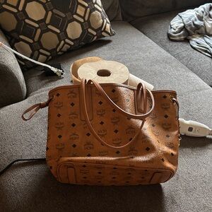 MCM Cognac Visetos Tote Bag New without tags just been sitting in closet